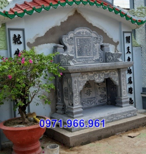 Mẫu bàn lễ đá ban thờ đẹp đình đền chùa miếu