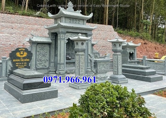 Mẫu lăng mộ đá cao cấp Ninh Bình đẹp - nghĩa trang nhà mồ