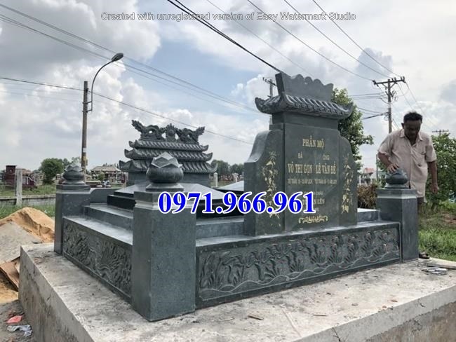 Mẫu lăng mộ đá đơn giản Ninh Bình đẹp - nghĩa trang nhà mồ