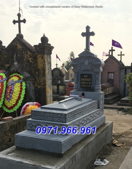 giá bán mẫu mộ đá công giáo thiên chúa giáo đẹp - nhà mồ khu lăng mộ
