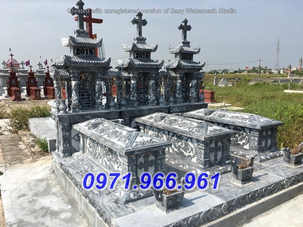 mẫu Mộ đá công giáo đạo thiên chúa đẹp - nhà mồ khu lăng mộ