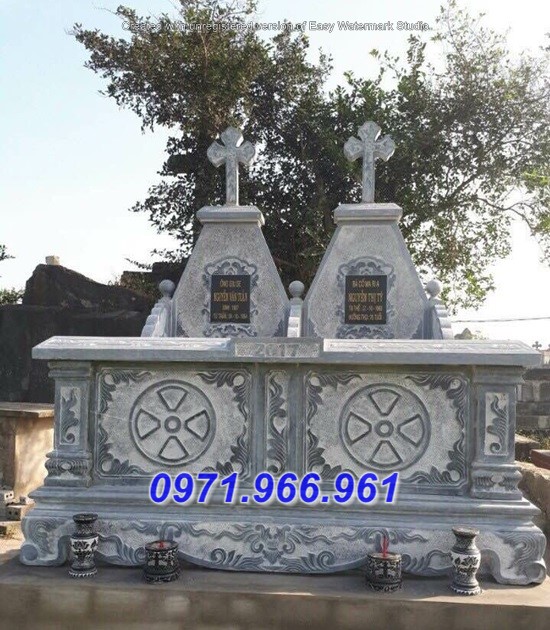mẫu mộ đá công giáo thiên chúa giáo đẹp tại quảng ngãi bình định phú yên