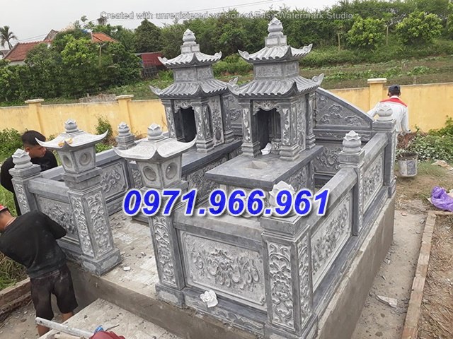 xây lắp Mẫu lăng mộ đá Ninh Bình đẹp - nghĩa trang nhà mồ