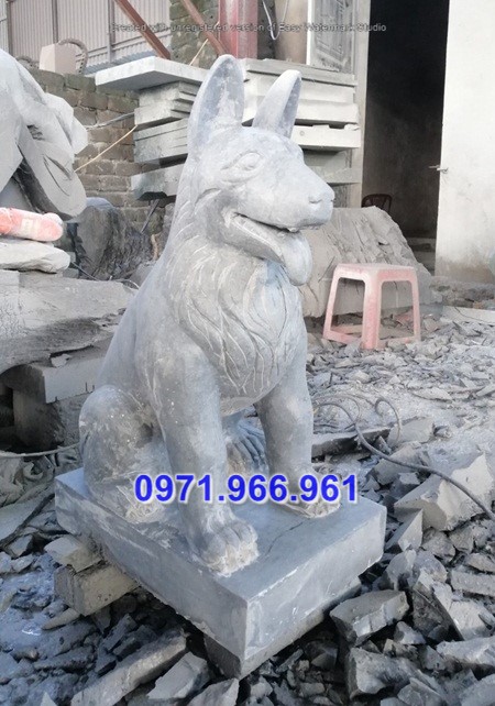 mẫu chó đá canh cổng đền chùa đẹp