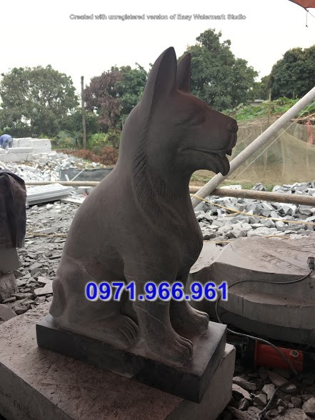 mẫu chó đá canh cổng nghĩa trang đẹp
