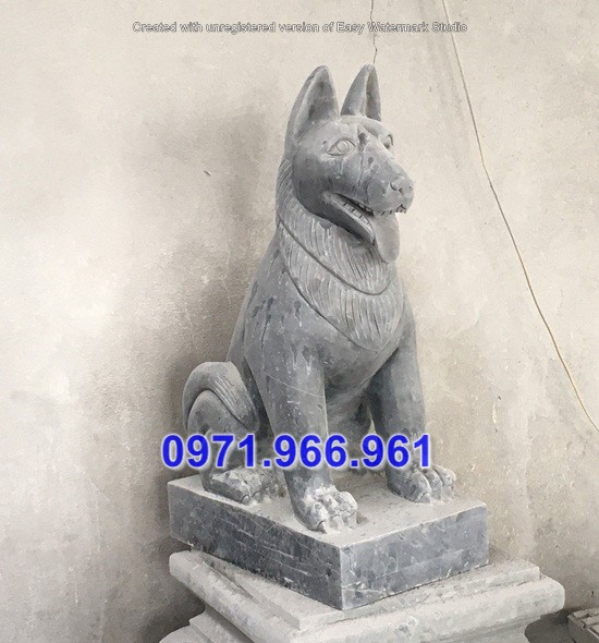 mẫu chó đá canh cổng nhà đẹp