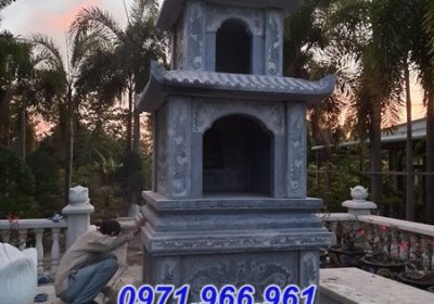 mẫu mộ tháp bằng đá xanh đẹp - mộ bảo tháp đá