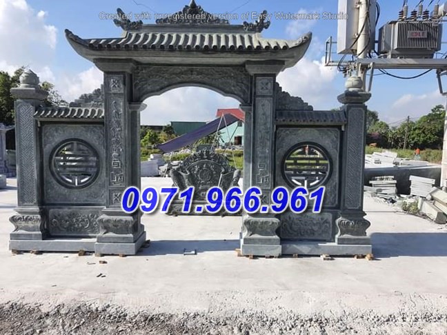 011 mẫu cổng bằng đá đẹp - bán hưng yên