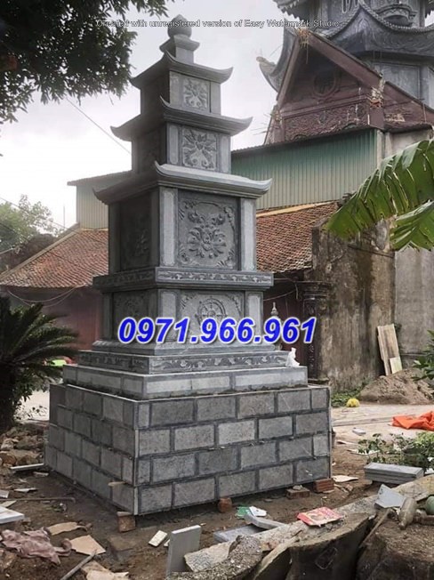 05 mẫu tháp mộ sư đựng tro cốt - mộ tháp đá đẹp