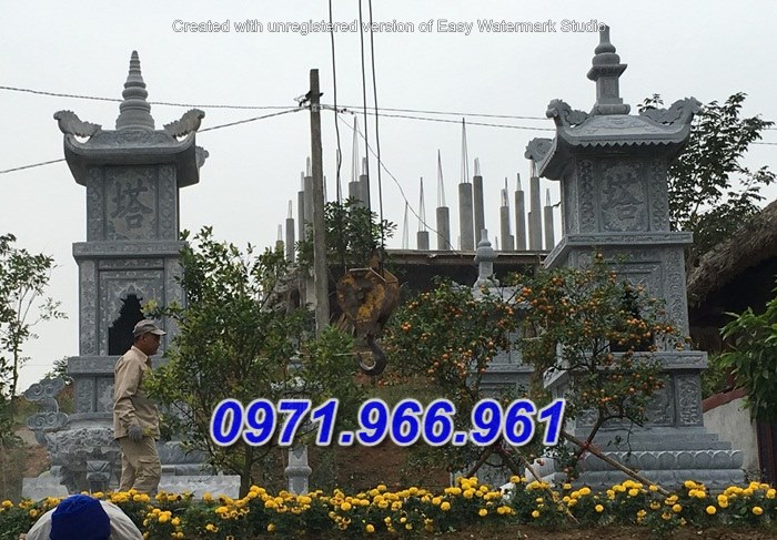 38+ mẫu tháp mộ đá xanh đẹp bán
