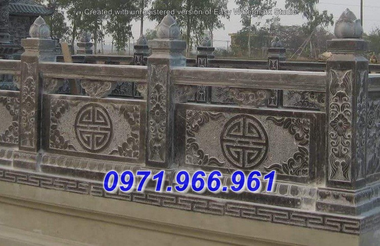 gia lai + 17 mẫu lan can tường rào bằng đá đẹp