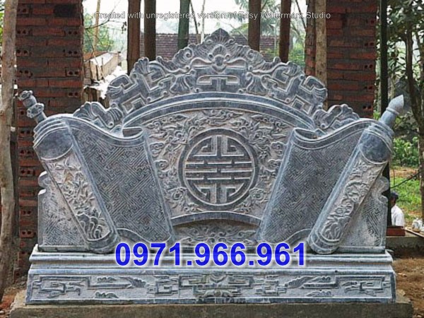 mẫu cuốn thư đá khu lăng mộ bán tại hải phòng - binh phong đẹp