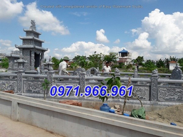 mẫu lan can nhà mồ bằng đá cao cấp đẹp - bán quảng ngãi