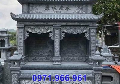 mẫu mộ đá đôi song thân phụ mẫu đẹp - bán tro cốt