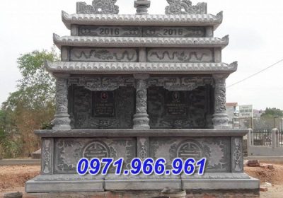 mẫu nhà mồ đá đôi đựng tro cốt đẹp tại ninh thuận