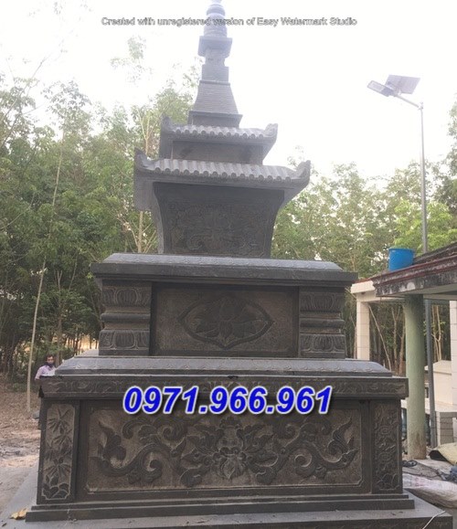mẫu tháp mộ sư bằng đá nguyên khối - bảo tháp đẹp