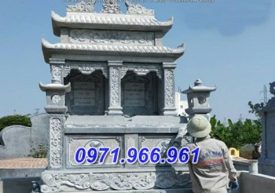 thái nguyên mẫu mộ đá đôi cha ba má bố mẹ - lăng mộ đẹp