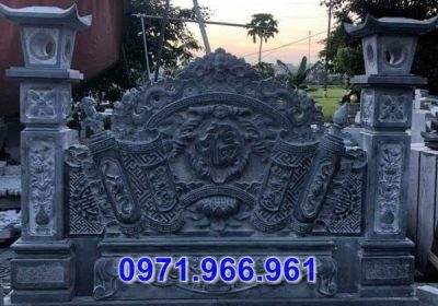 thiết kế mẫu cuốn thư đá - bình phong đẹp