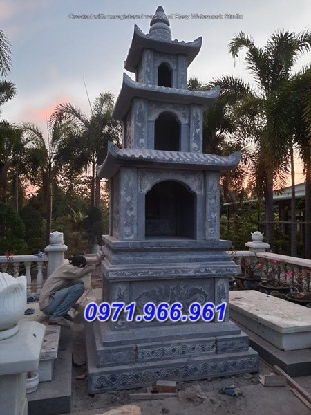 004 + mẫu tháp mộ đá nguyên khối đẹp