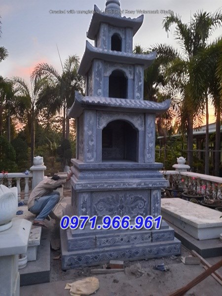 06+ bán mẫu mộ tháp bằng đá đơn giản đẹp