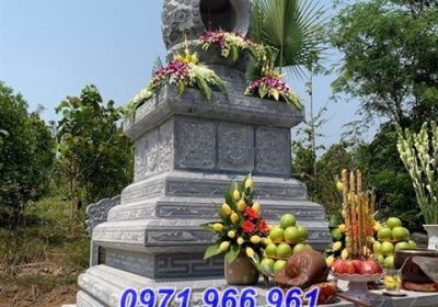 07 mẫu tháp mộ sư bằng đá đẹp