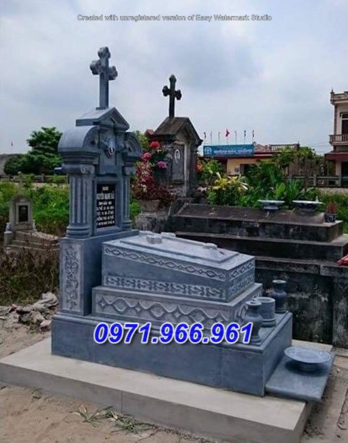 15 mẫu nhà mồ đạo công giáo bằng đá đẹp bán