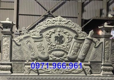 32 + mẫu bình phong đá nhà thờ - tắc môn đẹp