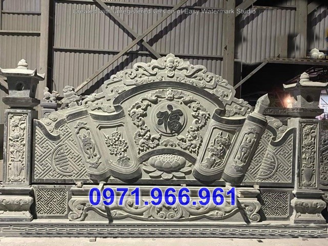 32 + mẫu bình phong đá nhà thờ - tắc môn đẹp