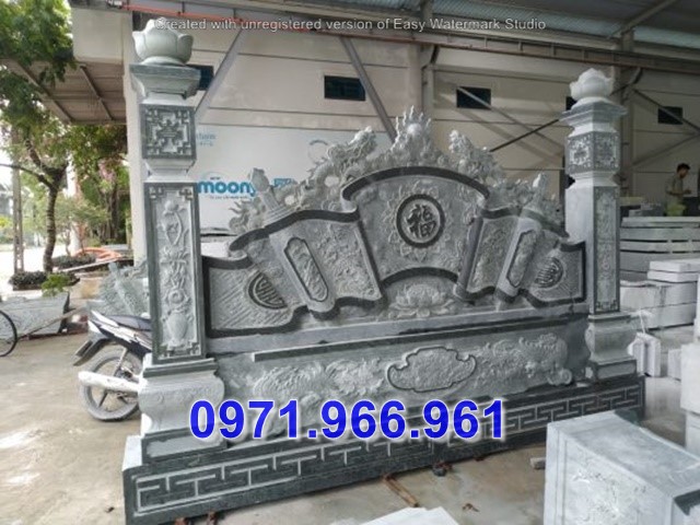 32 + mẫu bình phong nhà thờ bằng đá - tắc môn đẹp