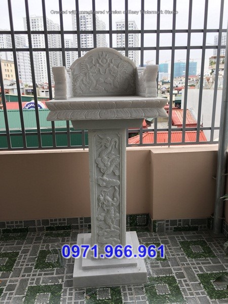 bán + 30 mẫu cây hương thờ không mái bằng đá đẹp