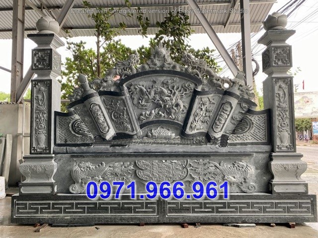 bán + 30 mẫu cuốn thư từ đường bằng đá đẹp