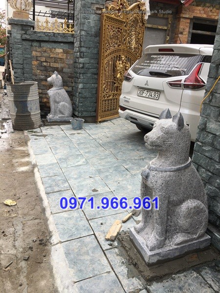 cao bằng + 35 mẫu chó đá canh cổng đẹp