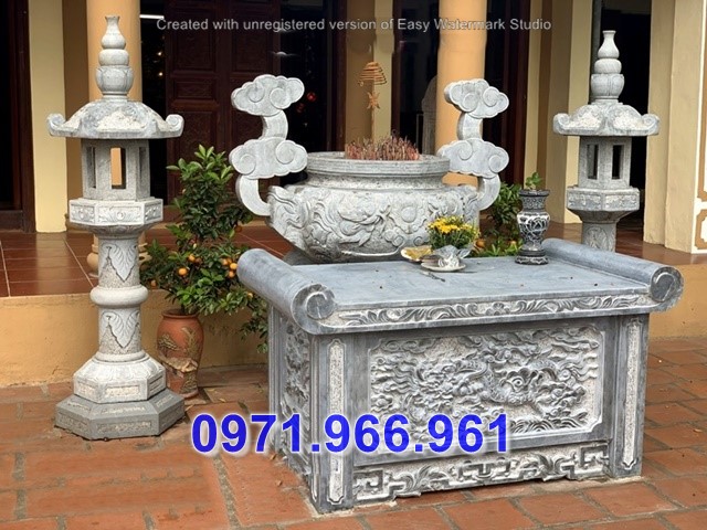 cao bằng + bán 13 mẫu bàn lễ đá - ban thờ đẹp
