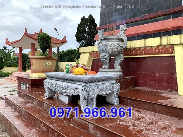 hà nam + bán 09 mẫu ban lễ bằng đá - bàn thờ đẹp