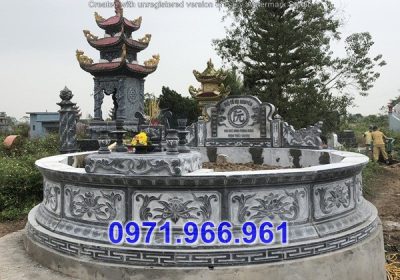 nghệ an+ bán 36 mẫu mộ tròn bằng đá xanh đẹp
