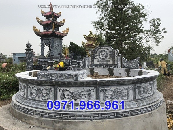 nghệ an+ bán 36 mẫu mộ tròn bằng đá xanh đẹp