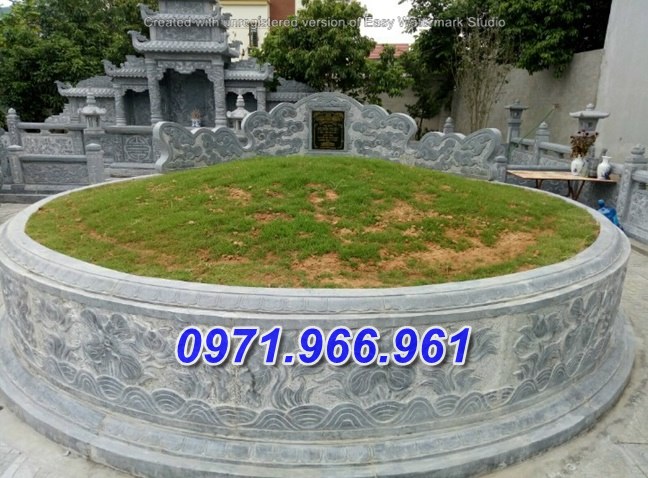 thái nguyên + 24 mẫu mộ tròn bằng đá đẹp