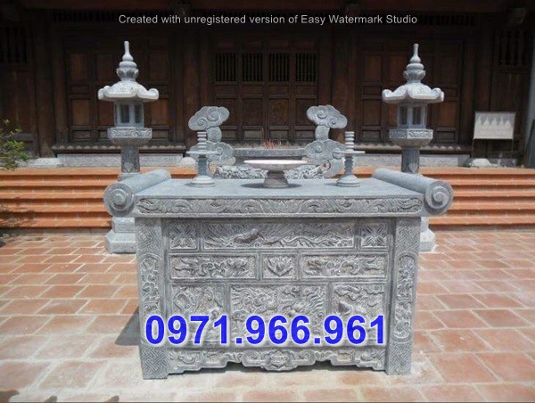 vĩnh phúc + bán 11 mẫu bàn lễ bằng đá - ban thờ đẹp