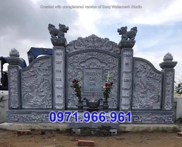 45  mẫu bình phong nhà mồ đá đẹp đồng nai