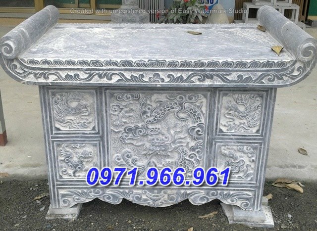 bình định + 03 mẫu ban thờ bàn lễ đá bán đẹp