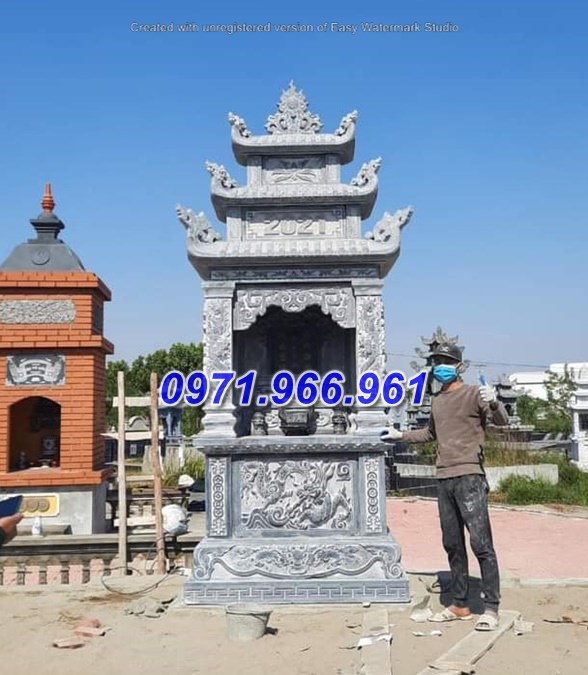 bình thuận 08 mẫu nhà mồ ba mái đá xanh đẹp