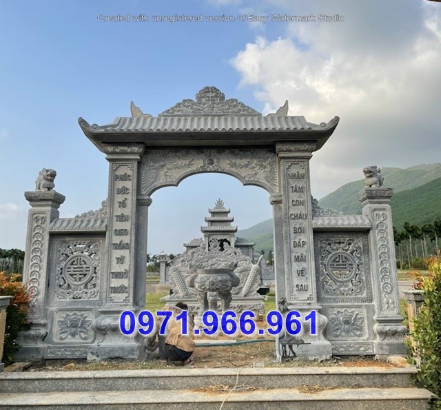 gia lai + bán 39 mẫu cổng lăng mộ bằng đá đẹp