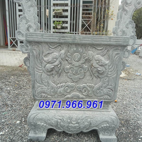 hà tĩnh + 31 mẫu lư hương đền miếu bằng đá đẹp