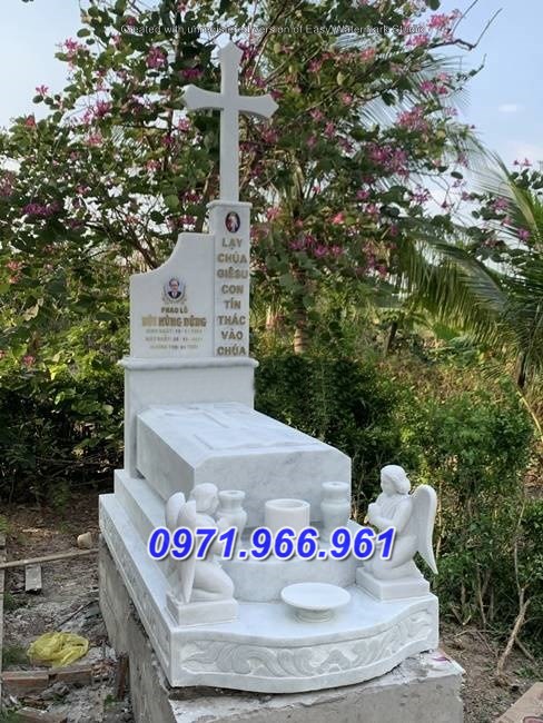 hậu giang 31 mẫu mộ công giáo bằng đá đẹp
