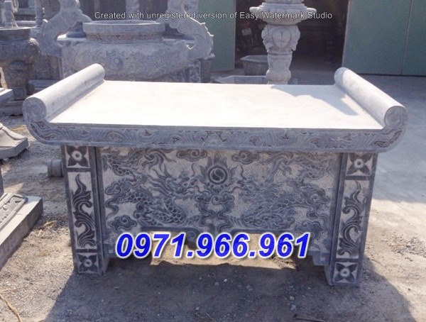khánh hòa 05 mẫu bàn thờ thiên bằng đá đẹp
