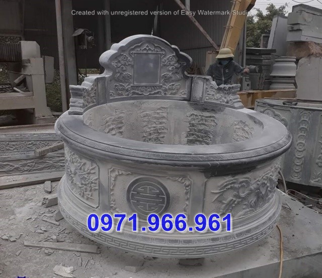 lạng sơn 40 mẫu mộ tròn đá nguyên khối đẹp