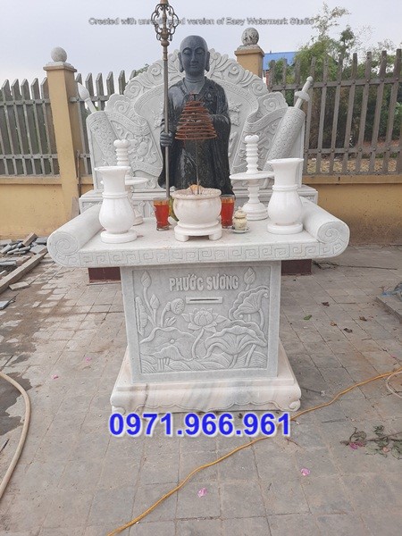 lào cai + bán 19 mẫu bàn lễ bằng đá trắng đẹp