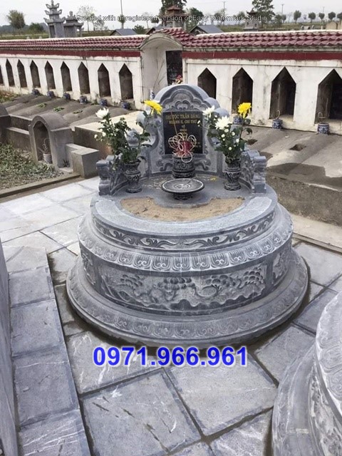 quảng ninh 44 mẫu mộ tròn đá mỹ nghệ đẹp