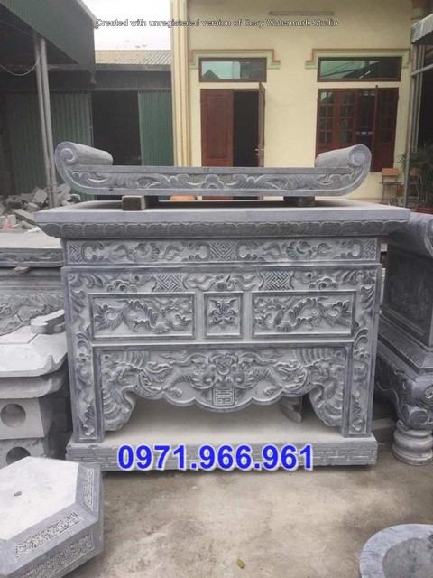 thái nguyên + bán 16 mẫu bàn lễ đá xanh đẹp