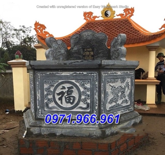 35 mẫu mộ đá lục bát giác đẹp bán tây ninh